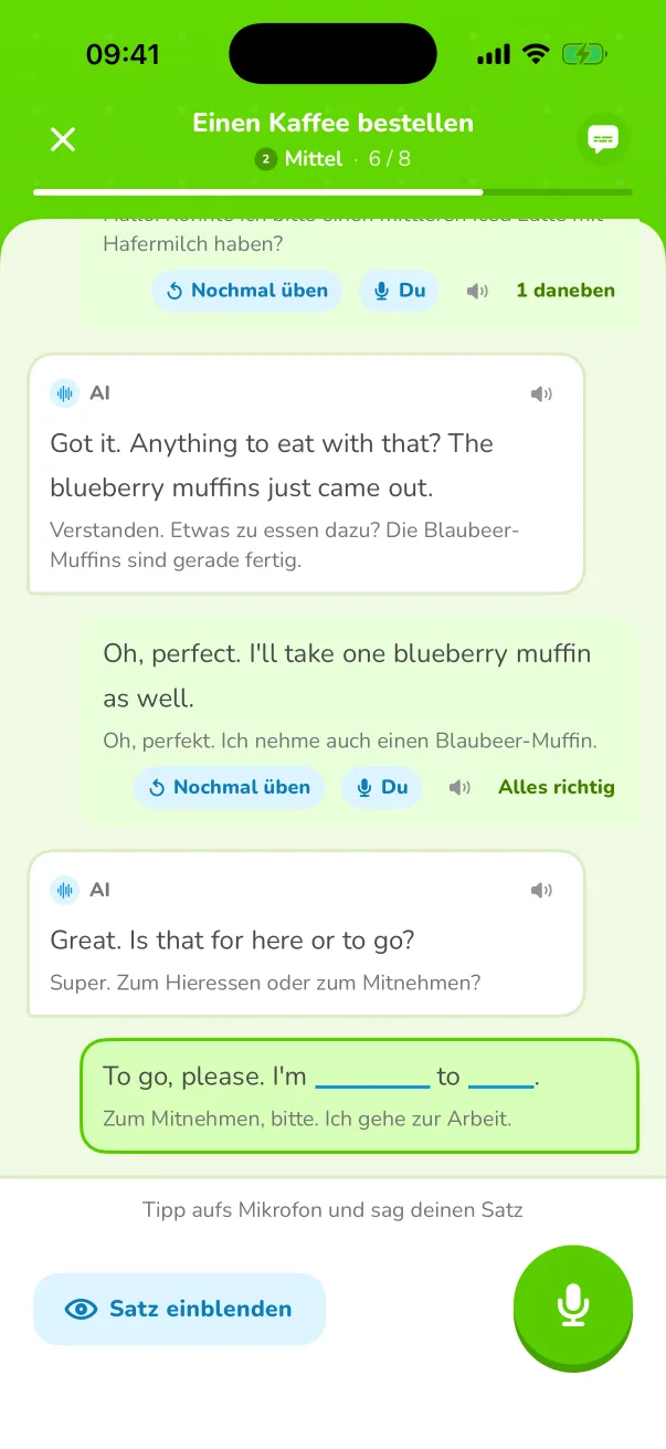 Hör deine eigene Stimme