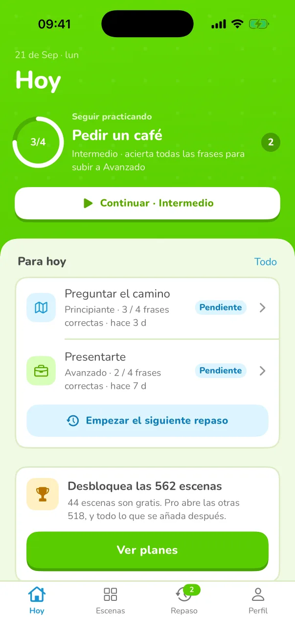 Dilo sin guion.