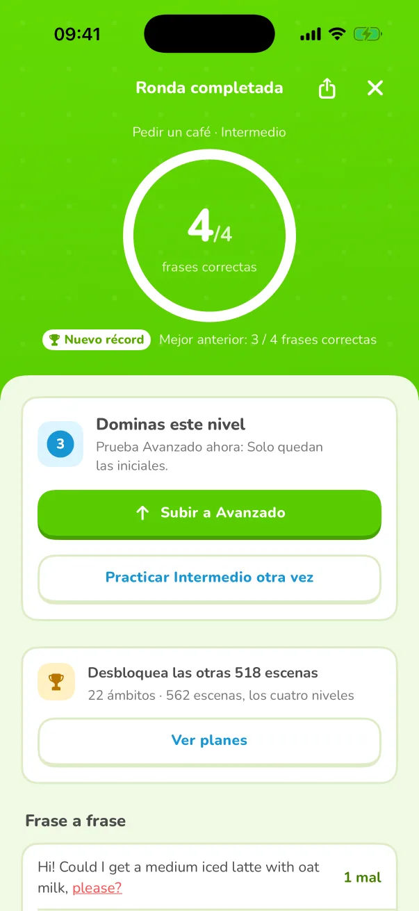 Puntuación palabra por palabra