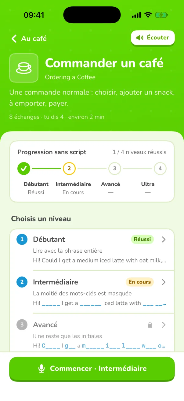 Touchez n’importe quel mot