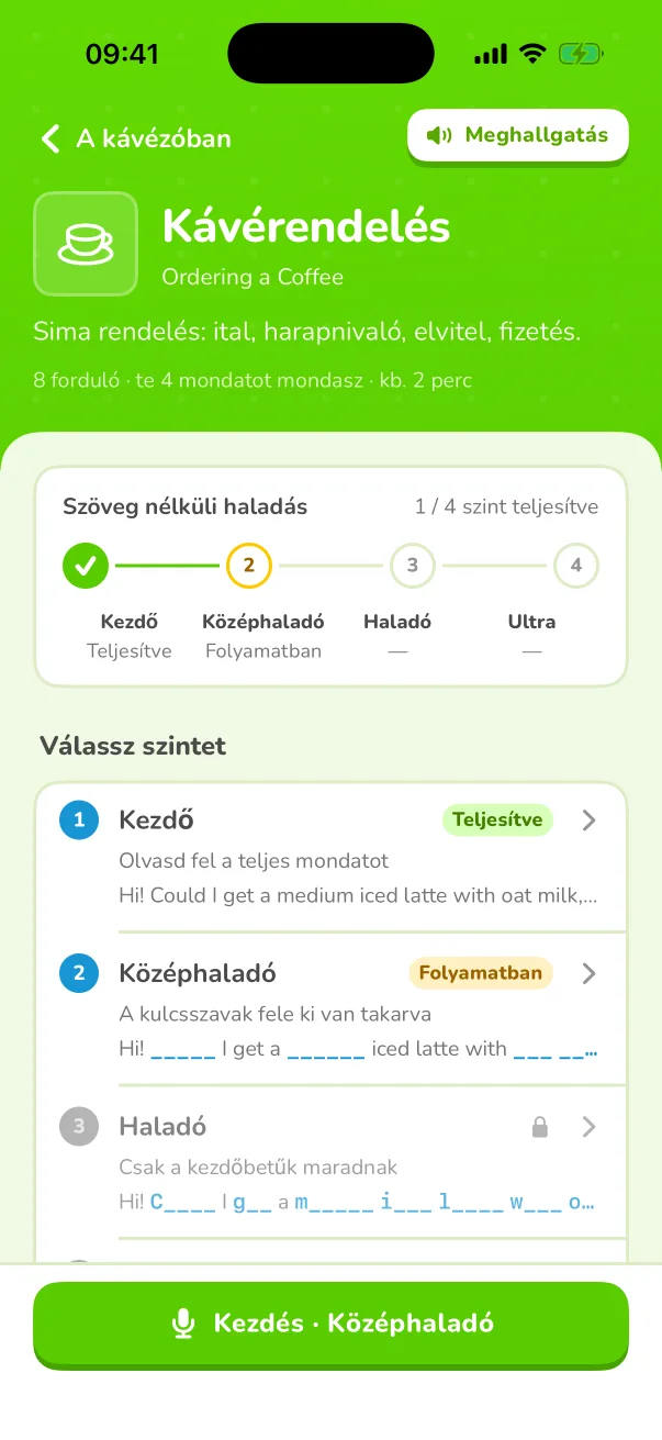 Érints meg bármelyik szót