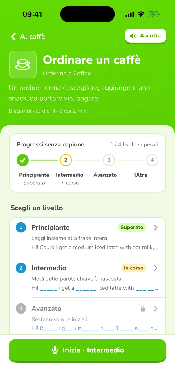 Tocca qualsiasi parola