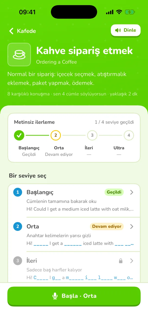 Her kelimeye dokun
