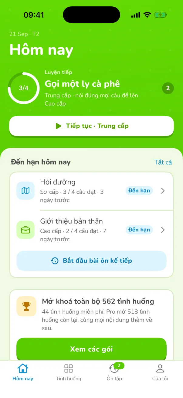 Nói mà không cần kịch bản.