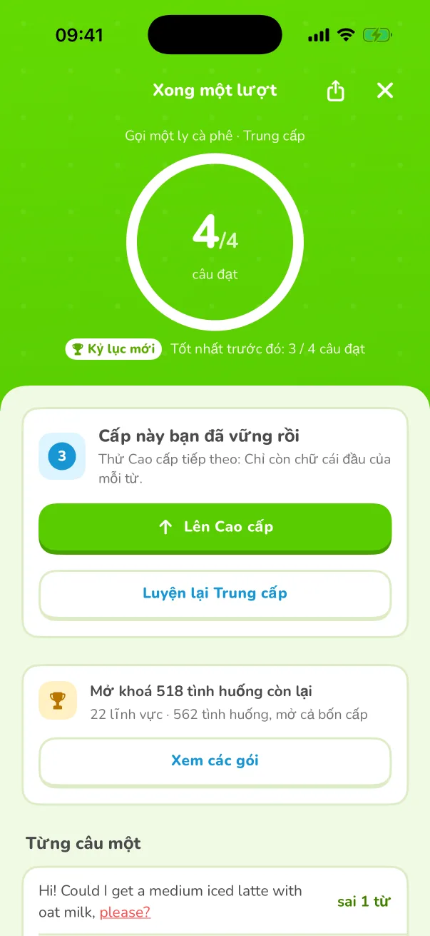 Chấm từng từ